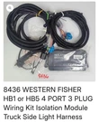 Western Fisher 8436 HB1 HB5 Wiring Kit Port Plug***fast Free Shipping***. Fixed Price $498.35.