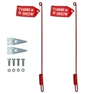 1308210 Pair Of 27" Blade Marker Sticks W/ Flags Fits Universal Products. Fixed Price $34.99.