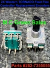 2X Snowex V-maxx Rotary Encoder Fleet Flex 52432 Salt Spreader Controller Part. Fixed Price $49.95.