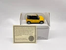 1/43 Mini Cooper Convertible Diecast Yellow - National Motor Museum. Fixed Price $15.00.