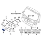 Kia 86311C6010 Rear Hatch Emblem. Fixed Price $57.97.
