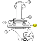 Boss Part # MSC09220-03 Caster Base For Dolly Kit. Fixed Price $39.80.