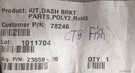 78246 Oem Fisher Controller Mounting Bracket. Fixed Price $90.00.