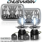 For Isuzu Pickup I-mark Pair 7X6 5X7 Inch Led Headlights Chrome High-low Beam. Fixed Price $70.00.