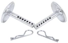 Snow Plow Skid Shoes, Round Shaft, Adjustable Pin, 1 Pair, Black. Fixed Price $61.93.