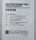 Blizzard Snow Plow Headlight Toggle Switch Connection Kit Powerhitch *no Bracket. Fixed Price $70.00.