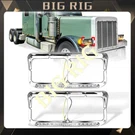 Headlight Bezels W/amber Led Pair For Peterbilt 378 379 Western Star 4900 Lh+rh. Fixed Price $51.67.
