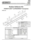Rubber Deflector Kit 78219, Snowex/blizzard. Fixed Price $340.00.