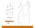 Chrysler Oem 04-06 Sprinter 3500 Front Door Exterior Trim-nameplate 5124314AA. Fixed Price $39.75.