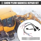 1 Set 9 Pin Truck And Plow Side Repair Harness With Cover For Western Snow. Fixed Price $76.66.