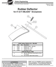 27600 - Fisher X Blade Snowplows Factory Genuine Rubber Deflector Kit. Fixed Price $300.00.