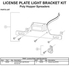 78197 Spreader License Plate Light Kit Western Tornado Fisher Poly-caster. Fixed Price $65.99.