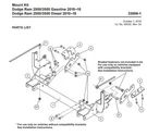 Western Ultramount 10-18 Dodge 2500/3500 4X4 33886-1 Snowplow. Fixed Price $550.00.