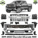 Front Bumper Chrome & Headlights Kit For 2019-2022 Chevrolet Silverado 1500. Fixed Price $1400.00.