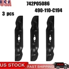 54" 3* Deck High Lift Blades For Mtd Cub Cadet 742P05086 490-110-C194 742-05086. Fixed Price $40.98.
