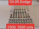 Snowdogg 16062250 Plow Mount Bolt Kit *only 03-09 Dodge 2500 3500* 16062255. Fixed Price $50.00.