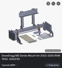 Snowdogg Md Series Mount For 2002-2005 Ram 1500. Fixed Price $450.00.
