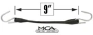 Buyers Saltdogg Spreader (8) 9" Epdm Rubber Bungee Tarp Straps With Hooks TS9. Fixed Price $29.99.