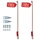 Pair Of Snow Plow Blade Marker Guide Stick W/ Flag For Western 59700. Fixed Price $34.99.