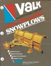 Equipment Brochure Ad - Valk Snow Plows C1970'S 2 Items (E4808). Fixed Price $15.14.