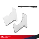 2PCS Baseball Bat Wall Mount Hanger Rack Display Holder Clear Acrylic Stand. Fixed Price $14.08.