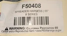 F50408 Spreader Harness 55" Oem Snowex. Fixed Price $250.00.