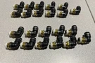 Lot Of 11 Buyers NE90M375P375S Brass/poly Dot Push-in Swivel Male Elbow 3/8 Inch. Fixed Price $60.00.