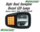Right Hand Snowplow Heated Led Lamps Replaces: 84631-5, 80985, 571.LD6510HPL-RH. Fixed Price $279.95.