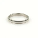 Tiffany & Co. Platinum Wedding Band Double Milgrain Ring Size 7.75. Fixed Price $2428.76.