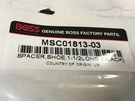 Boss 1/2" Black Long Plow Shoe Spacer MSC01813-03. Fixed Price $15.00.