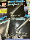 (3) Western Snowplow Rivets 93061 Ultramount 3/4" X Sam #1302220. Fixed Price $24.99.