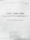 Western Led Light Upgrade Harness Only. Fixed Price $349.00.