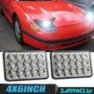 4X6" Inch Pair Led Headlights 4D Lens Hi/lo White For Dodge Stealth 1991-1993. Fixed Price $79.99.
