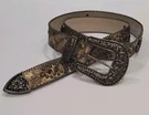 Gold & Brown Western Wide Studded Rhinestone Sparkley Cross Belt L/xl For Women. Fixed Price $21.99.