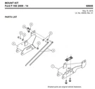 68600 2009-2014 Ford F150 Plow Western Ultramount, Blizzard, Snowex. Fixed Price $620.00.
