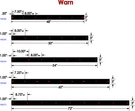 Kfi Products Wear Bar - 50" For Moose & Warn Snow Plows, Part 106250. Fixed Price $53.97.