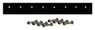7.5' Steel Cutting Edge 90" X 3/8" 6" Replaces Western 49076 With Bolt Kit. Fixed Price $167.05.