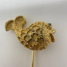 Vintage Mimi Di Fish Stick Pin Gold Tone Figural Hat Lapel Signed & Numbered. Fixed Price $24.98.