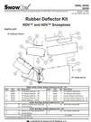 Snowex Part # 85109 Hdv Rdv Plow 18IN Rubber Deflector Kit. Fixed Price $300.00.