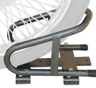 Rack'em Mfg RA-17 Wheel Chock & Base. Fixed Price $71.41.