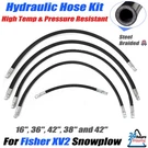 Upgraded 5X Hydraulic Hose Kit For Fisher XV2 Xtremev Heavy Duty Snow Plow. Fixed Price $80.99.