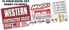 Western Snow Plow MVP3 ULTRAMOUNT2 Decal Replacement 14 Piece Kit New. Fixed Price $29.95.