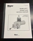 Quick Lift Snow Plow Pump Service Manual & E60-H Meyer Paper. Fixed Price $19.97.