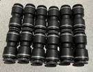 Lot Of 12 Buyers NUC0P375 Brass/poly Dot Push-in Union Connector 3/8 Inch Tube. Fixed Price $58.00.