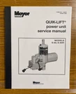 Snow Plow Pump Service Manual E-60H Models Meyer E60MP. Fixed Price $14.67.