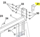 Western Part # 62665 Unimount Bumper Spacer 62660-1 Ford 1999-UP. Fixed Price $13.84.
