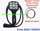 New Controller Western Mvp Plow Handheld Rnd Black Plug 96462 W/mount. Fixed Price $319.99.
