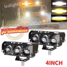 Snow Plow 2X 4"INCH Led Work Lamp Truck Tractor Headlight Suv Utv. Fixed Price $21.98.