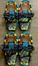 Yukon Charlies Sno-bash 2 Two Pair Sets Aluminum Snowshoes Kids 7X16". Fixed Price $32.00.