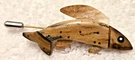 Vintage Northwest Artisan Hand Carved Wood Fish Stick Pin. Fixed Price $14.99.